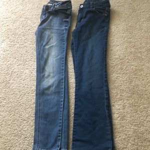 Girls Justice and Faded Glory Jeans